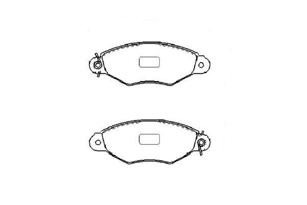 KAVO PARTS Комплект тормозных колодок, дисковый тормоз KBP-6608